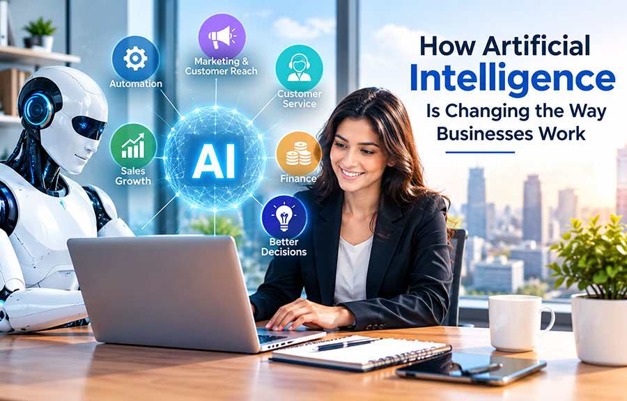Modern professional analyzing artificial intelligence growth data and automation dashboards on a modern display
