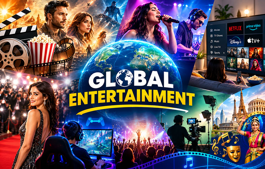 Global entertainment, movies, music, streaming, celebrities and digital media trends