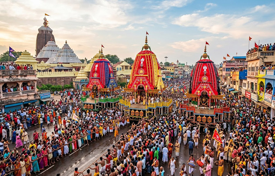 Jagannath Puri Yatra guide featuring Sri Jagannath Temple and Rath Yatra in Odisha