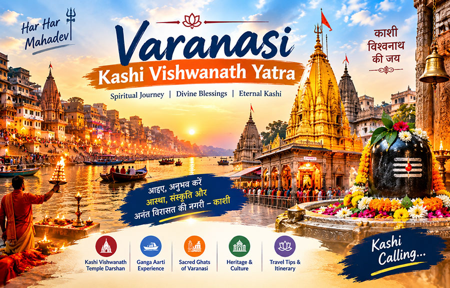 Kashi Vishwanath Temple and the sacred ghats of Varanasi