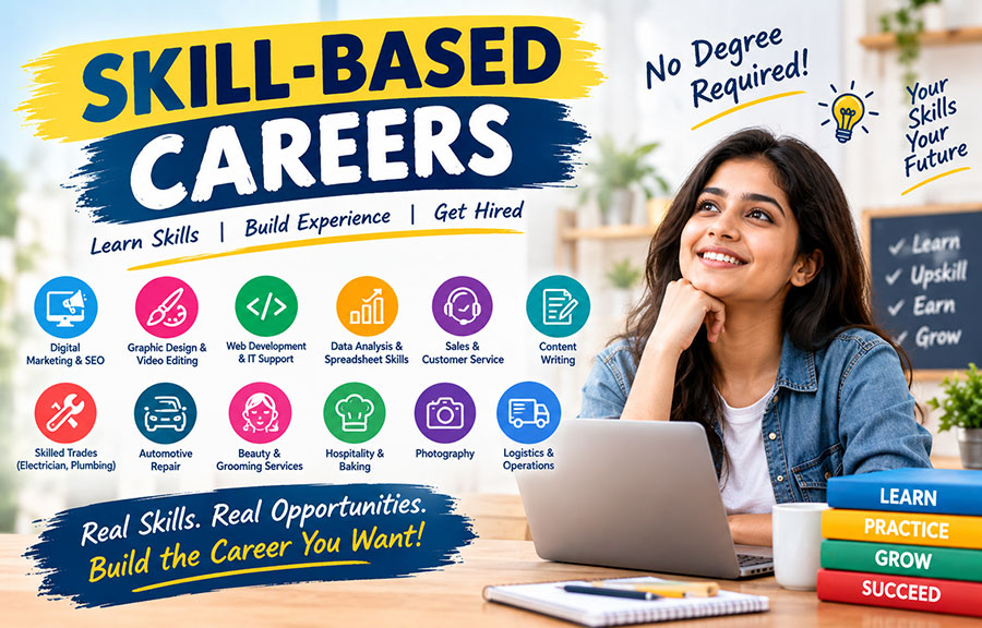 Young professional learning practical skills for a rewarding skill-based career